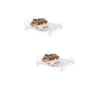 BESPORTBLE 2pcs Acrylic Cooling Plate for Pets Heat Dissipation Mat for Hamsters Guinea Pigs Aluminum Alloy Design for Comfort