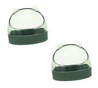 BESPORTBLE 2pcs Acrylic Hamster Food Bowl for Pets Hanging Dish for Hamster Chinchilla and Guinea Pig Midnight Feeder Fine Workmanship for Comfortable Dining