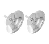 BESPORTBLE 2pcs Adjustable Billiard Pool Table Leg Levelers with 5-Inch Iron Feet Heavy-Duty Table Leveling Pegs for Football Soccer and Foosball Sturdy Foot Pads for Game Support