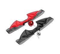 BESPORTBLE 2pcs Adjustable Cat Collar Bell Collars for Cats Halloween Bat Wing Style Kitten Accessories