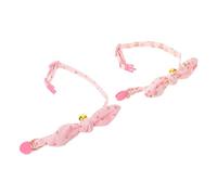BESPORTBLE 2pcs Adjustable Dog Collar with Safety Bell Cute Puppy Bow Tie Necklace for Kittens and Dogs Fabric Pet Collar for Graduation and Birthday Celebration
