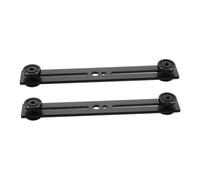 BESPORTBLE 2PCS Adjustable Dual Microphone Mount Bar Screws Anti-shake Extension Stand for Lightweight Cameras and Microphone Boom Arms