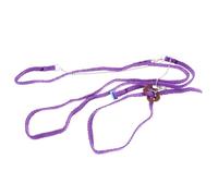 BESPORTBLE 2pcs Adjustable Harness for Reptile Para Bird Leash Hammock Heat Mat Thermostat Reptile Lizard Pet Traction Belt Hamster Leash Belt Leash Leopard Print Belt Hat Cone Purple Fabric