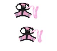 BESPORTBLE 2pcs Adjustable Mesh Harness Vest for French Bulldog Puppies Small Medium Dogs Pet Supplies