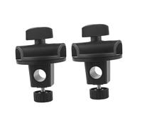 BESPORTBLE 2pcs Adjustable Microphone Boom Arm Clamps with 15mm to 19mm Crossbar Adapter, Mic Stand Mounts for Live Broadcast, Podcast, and Desktop Recording Accessories