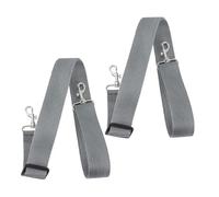 BESPORTBLE 2pcs Adjustable Nylon Snare Drum Strap Wide with Hooks Comfortable Shoulder Belt for Marching Band and Parade Drummers Professional Drum Sling Replacement Accessory Grey