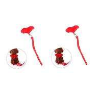 BESPORTBLE 2pcs Adjustable Pet Dog Angel Comfortable Chest Strap for Cats and Puppies Leash Included for Everyday Walks Red