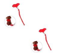 BESPORTBLE 2pcs Adjustable Pet Dog Cat Leash Design Comfortable Chest Straps for Pets Red for Everyday Walks and Weekend Outings