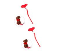 BESPORTBLE 2pcs Adjustable Pet Harness with Leash Angel Wings Design Red for Comfortable Control during Walks for Everyday Use and Parties