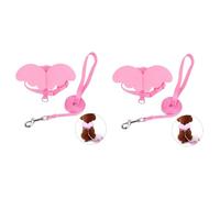 BESPORTBLE 2pcs Adjustable Pet Leash Angel for Dogs and Cats Comfortable Chest Strap for Everyday Walks and Weekend Parties