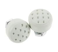 BESPORTBLE 2Pcs Adjustable Rubber Toe Stops for Roller Skates, Mint Green Honeycomb Brake Blocks with 15.2Mm Bolt, Compatible with Quad Skates, Roller Skating Accessories Replacement Set