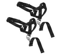BESPORTBLE 2Pcs Adjustable Soft Dog Muzzle for Dogs Nose Hair Protection Safety Training Muzzle for Grooming Walking and Travel with Portable Leash