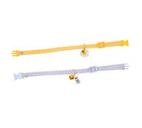 BESPORTBLE 2pcs Adorable Cat Collar Soft Cotton Breakaway Design for Kittens and Pets Cute Yellow Bottle Pendants for Daily Wear and Parties