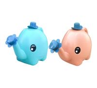 BESPORTBLE 2pcs Adorable Elephant Watering Can with 1.5l Capacity, Plastic Material, Even Water Flow round Porous Sprayer, for Home and Outdoor Gardening Use