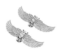 BESPORTBLE 2Pcs Angel Wing Shoe Clips with Shimmering Rhinestones Stylish Shoe Buckles for Weddings Parties Durable Shoe Embellishments for Women Effortless Clip