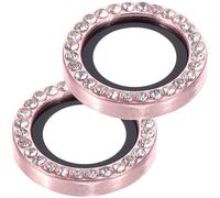 BESPORTBLE 2pcs Anti-scratch Phone Lens Protector Rings for Plus Light Pink Camera Cover with Fingerprint Water Resistance