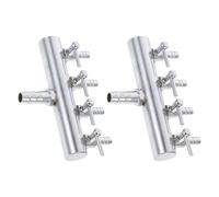 BESPORTBLE 2pcs Aquarium Air Pump Splitter Metal Flow Control Valve Fish Tank Accessories Lever Valve for Oxygen Distribution and Air Hose Management
