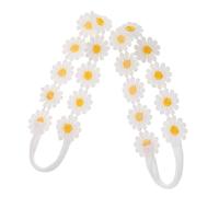 BESPORTBLE 2pcs Artificial Flower Elastic Headband Boho Daisy Headpiece Decorative Headbands for Women Girls for Spring Festival Party