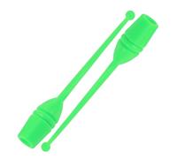 BESPORTBLE 2Pcs Artistic Gymnastics Wand with Ergonomic Grip Green Rhythmic Gymnastics Equipment for Adults and Professional Training Stick for Home School and Outdoor Fitness