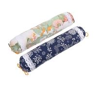 BESPORTBLE 2pcs Assorted Color Wormwood Cervical Neck Pillows for Adults Cover Breathable Relief Soft for Cervical Spondylosis and Poor Sleep