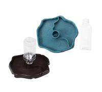 BESPORTBLE 2pcs Automatic Reptile Water Dish Durable Feeding Bowl for Tortoise Lizard Gecko Easy to Clean Water Dispenser for Reptile Care Lake Dark