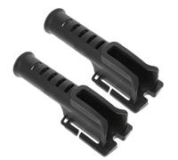 BESPORTBLE 2pcs Band Fishing Rod Stand Portable Fishing Pole Container Pole Accessory Tool Fish Holder Portable Rod Holder for Bank Black Plastic