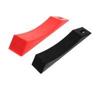 BESPORTBLE 2pcs Barbell Plate Cushion Silicone Gasket for Hip Thrusts Weight Plate Loading Aid for Powerlifting Weightlifting Deadlifts Durable Black Red Squat Pad for Home Gym Use