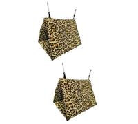 BESPORTBLE 2pcs Beautiful Pattern Canvas Parrot Hammock Pet Hanging Bed for Birds and Comfortable Nesting Random Color Style for Your Feathered Friend