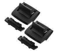 BESPORTBLE 2pcs Black Alloy Toggle Catch Locks Flatbottom Latch and Keyless Toggle Design, Universal Fit Multi-Purpose Latch for Storage Cabinet and Wood Chest, Prevents Scuffs Soft Touch