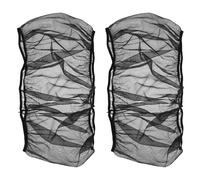 BESPORTBLE 2pcs Black Birdcage Mesh Cover Seed Catcher Net for Parakeet Breathable Elastic Edge Protects Cage from Dust Fits Circumference Bird Cage Netting Cover for Pet Birds