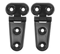 BESPORTBLE 2pcs Black Metal Forklift Hood Hinge Set with Universal Compatibility and Smooth Operation, Heavy Duty Engine Bay Cover Hinge Replacement for Industrial Machinery