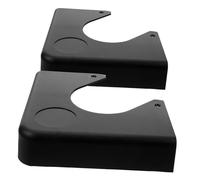 BESPORTBLE 2pcs Black Pool Table Corner Protectors for Billiard Equipment Easy Installation Snooker Corner Plates with Wear-reducing Material Enhancing Table Integrity and Structural