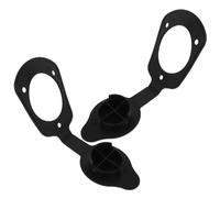 BESPORTBLE 2pcs Boat Rod Holder Cap Gasket Kit for Flush Mount Rod Holder Kayak Fishing Accessory Black Non-slip Protective Replacement for Kayak Hatch