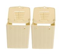 BESPORTBLE 2pcs Box Bird Breeding Box Nest Birds Bird Incubator Birds Outdoor Birds Parrot Pet Supplies Birds Birdcage Lure Bait Budgie Robin Birds Bird Cage Abs Beige