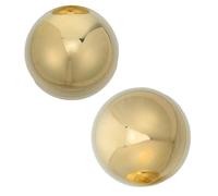 BESPORTBLE 2pcs Brass Palm Massage Balls, Hand Exercise Balls for Finger Training and Therapy, Round and Lightweight for Exercise and Relaxation
