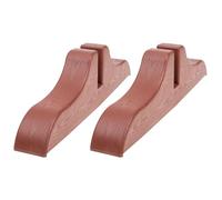 BESPORTBLE 2pcs Brown Plastic Thickened Screen Base Divider Stands Household Room Partition Support Brackets for Movable Folding Screens and Door Dividers