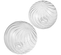 BESPORTBLE 2pcs Bubble Glass Pendant Lampshade Replacement Rotating Bubble Effect Spherical Globe Covers Round Glass Shades for Ceiling Fixtures Modern Pendant Light Accessories