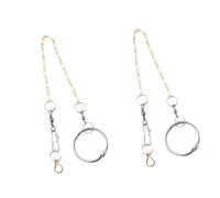 BESPORTBLE 2pcs Buckle Copper Chain Anklet for Birds Foot for Cockatiels Peony Lovebirds Full Copper Design for Parrot Training and Safety