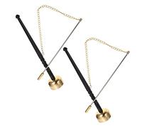 BESPORTBLE 2pcs Buddhist Hand Ring Percussion Instruments Copper Ritual Utensils for Meditation and Yoga Loud Sound for Prayer and Ceremonies Classic Design for Temples and Homes