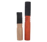 BESPORTBLE 2pcs Buddhist Sound Bowl Mallets Set with Wooden Sticks, Medium and Large Singing Bowl Accessories for Meditation and Chanting Use in Spiritual Practice