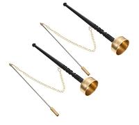 BESPORTBLE 2pcs Buddhist Temple Dharma Ritual Utensil Yin Qing Hand Musical Instrument Buddha Utensil Temple Tool Smooth Finish