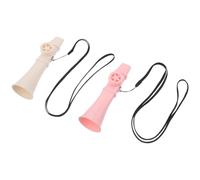 BESPORTBLE 2pcs Bulk Plastic Kazoo Lightweight Musical Instruments for Beginners Play Party Favors Music Classroom Activities Portable Fun Flute White Pink