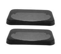 BESPORTBLE 2PCS Car Speaker Horn Guard Covers 4x6 Inch Rectangular Metal Mesh Loudspeaker Dust Covers Universal Car Audio Speaker Woofer Subwoofer Grill Protector for Door and Home Use
