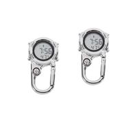 BESPORTBLE 2pcs Carabiner Hanging Hook Watch Digital Carabiner Watch for Backpack Fob Use Multi-Function Pocket for Outdoor Climbing and Hiking Activities