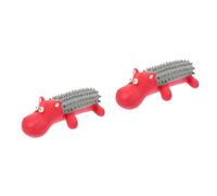BESPORTBLE 2pcs Cartoon Design Squeaky Dog Chew Toy Puppy Teething Toy Interactive Latex for Dogs to Clean for Teething and Playtime