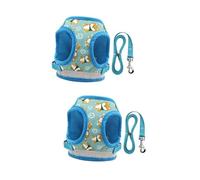 BESPORTBLE 2pcs Cartoon Dog Reflective Vest for Pets Comfortable Chest Strap Creative Design for Daily Walks Lightweight and Easy to Wear s
