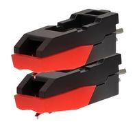 BESPORTBLE 2pcs Cartridge Stylus Replacement Needles for Turntable Stylus Compatible Record Player Pickup for Home Use