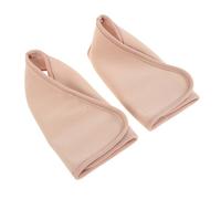 BESPORTBLE 2pcs Castor Oil Ankle Wraps, Reusable Soft Compression Foot Packs for Relief and Relaxation, Khaki Color Foot Care Wraps for Home Use and Joint Support