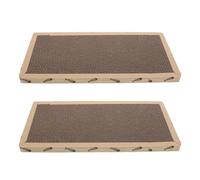 BESPORTBLE 2pcs Cats Sisal Scratch Pad: 16.7x8.25" Scratcher Mat Protects Couch Sofa Furniture Carpet For Indoor Cat - Natural Sisal Scratching Pad Anti-Scratch & Non-Slip