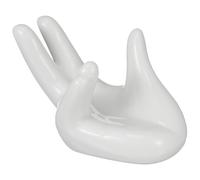 BESPORTBLE 2pcs Ceramics Hand Rings Display Holder Jewelry Prop for Desktop Decoration Beautiful Photo Prop for Photography and Jewelry Tray